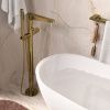 Смеситель для ванны и душа Wasserkraft Sauer 7100 7121 напольный золото