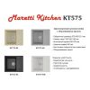 Кухонная мойка Maretti Kitchen 575 KT575-BL 60х50 цвет черный поверхность матовая