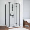 Душевой уголок Vegas-Glass AFP-Fis TUR+NOVO AFP-Fis NOVO 90*110 02М crystalvision R 90х110 стекло прозрачное профиль черный матовый без поддона