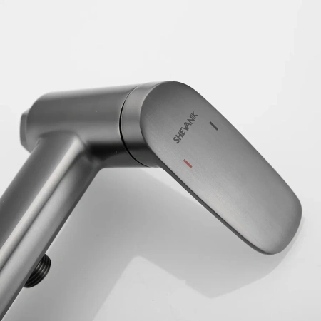 Гигиенический душ со смесителем Shevanik S8505T-1 оружейная сталь