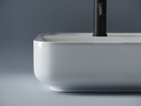 Раковина из сантехнического фарфора Ceramica Nova ELEMENT CN5014 40х40 накладная цвет белый 1 отверстие под смеситель