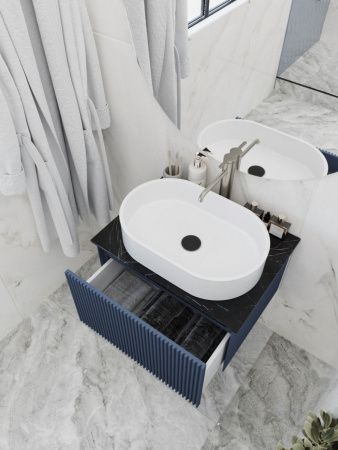 Тумба со столешницей La Fenice TERRA NFNC-01-TER-BG-60-3-GB 60х50 подвесная цвет синий