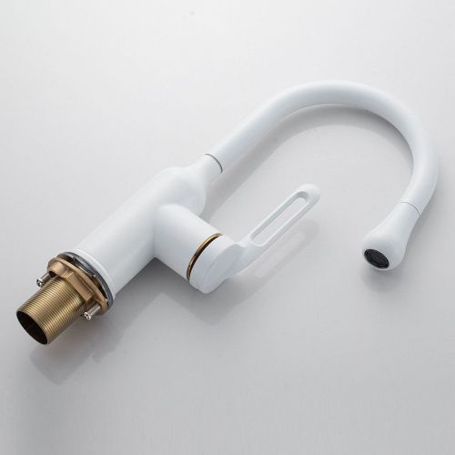 Смеситель Raffine F101C на раковину белый - фото 5