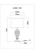 Настольная лампа Arte Lamp RADISON (РАДИСОН) A1550LT-1PB