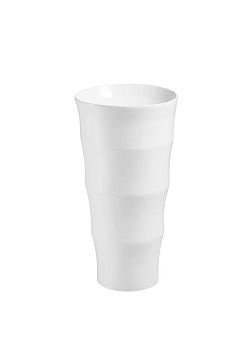 Раковина из сантехнического фарфора Cerutti SPA CT7834 40х40 напольная цвет белый без отверстий под смеситель