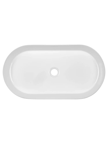 Раковина из сантехнического фарфора Wonzon & Woghand Ontario WW-RN41363-GW 70х30 накладная цвет белый без отверстий под смеситель - фото 4