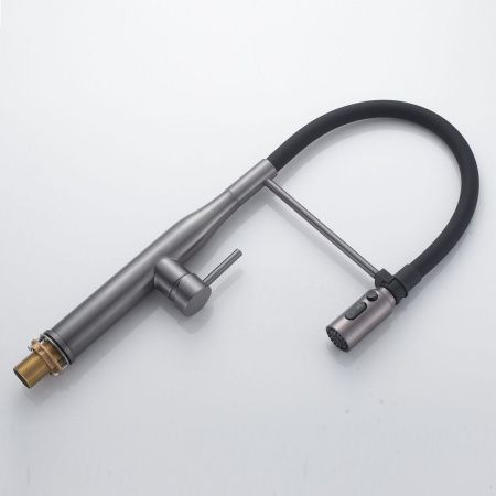 Смеситель для кухни Shevanik S123T-3 на мойку оружейная сталь