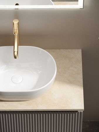 Тумба под раковину Sancos SNOB R SNR80SM 80х40 подвесная цвет коричневый