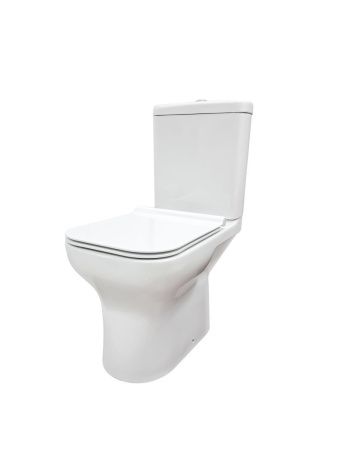 Унитаз напольный с бачком Creo Сeramique ARCHILITE COMBO-AS1003/ARL1002/AS1001T белый с сиденьем с микролифт душевой смыв