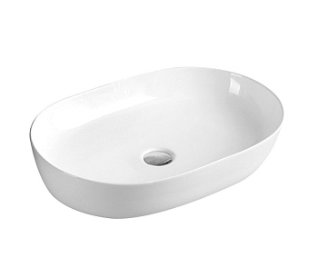 Раковина керамическая Art&Max AM5415-W 41х61 накладная цвет белый