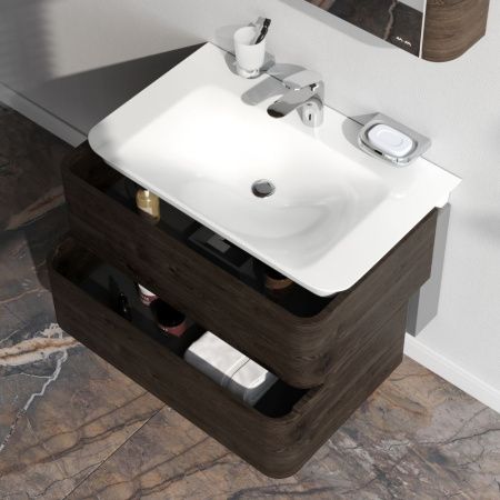 Тумба под раковину Am.Pm Sensation M30FHX0802TF 80х50 подвесная цвет коричневый