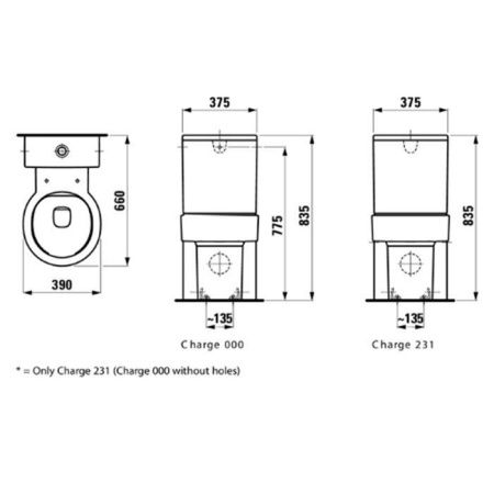 Чаша унитаза напольная Laufen VAL 8.2428.1.000.000.1 цвет белый без сиденья и без бачка безободковая душевой смыв