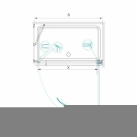 Душевой уголок RGW Hotel 350604582-011 120х80 стекло прозрачное профиль хром без поддона