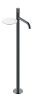 Смеситель Boheme Stick 120-SGM.3 напольный вороненая сталь
