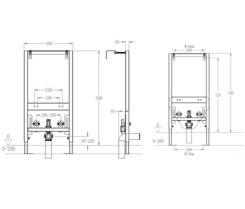 Инсталляция для биде Wonzon & Woghand WW-TI823A - фото 2
