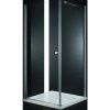 Душевой уголок Cezares ELENA ELENA-W-A-1-90-P-Cr-R 90х90 стекло рифленое профиль хром без поддона