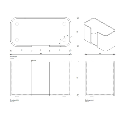 Держатель для бумажных полотенец Decor Walther Stone 974150 - фото 2
