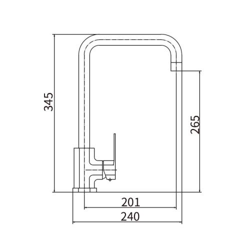 Смеситель для кухни Fashun A54020 на мойку сатин - фото 3