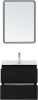 Тумба под раковину Aquanet Вега 2.0 00337953 58х47х50 подвесная цвет черный