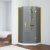Душевой уголок Vegas-Glass AFA-Pen TUR+NOVO AFA-Pen TUR NOVO h1890 100 09 07 R 100х100 стекло тонированное профиль золото без поддона