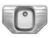 Кухонная мойка Ukinox Гранд GRP780.490 -GT8K 2C 80х50 цвет хром поверхность полированная