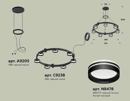 Люстра подвесная Ambrella Light Traditional (Традитионал) XR92051603