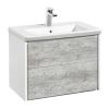 Тумба под раковину Roca Ronda ZRU9303003 70х40 подвесная цвет серый/белый
