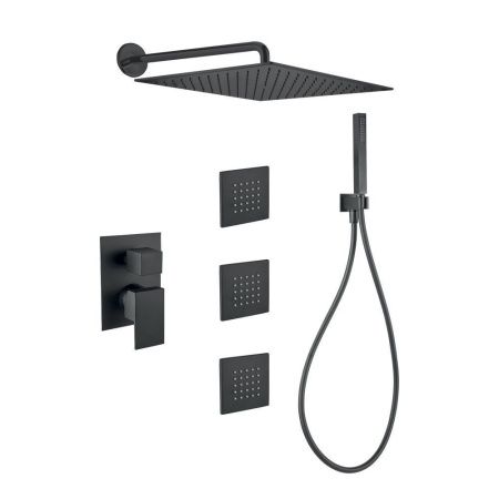 Душевая стойка Webert PE890104560 настенная цвет черный