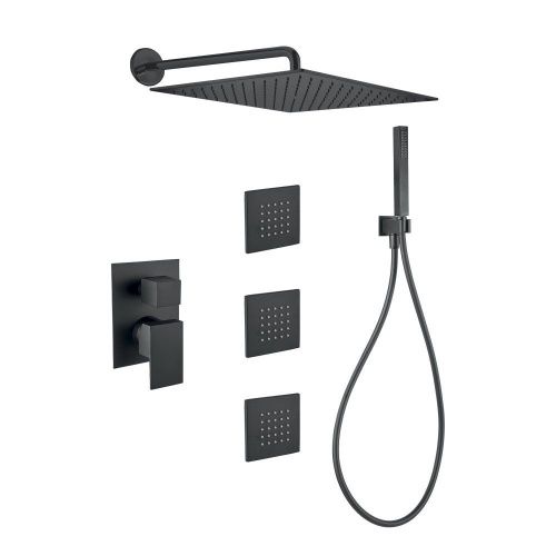 Душевая стойка Webert PE890104560 настенная цвет черный - фото 2