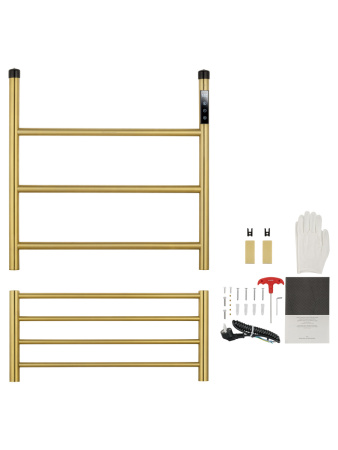 Полотенцесушитель электрический Wonzon & Woghand Bonn WW-AL402-BG 50х50 золото
