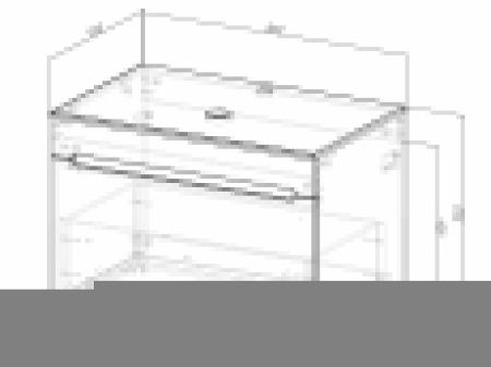 Тумба с раковиной Sintesi STL.W7025_SIN-LVB-APP-409 60х60 подвесная цвет белый