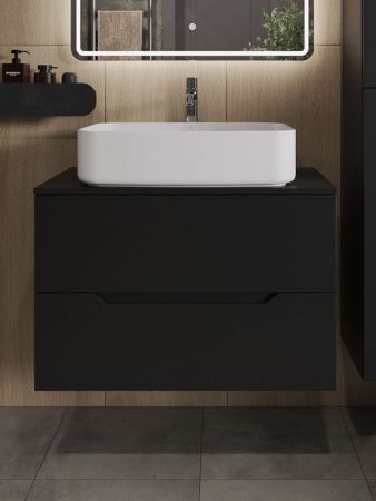 Тумба с раковиной Orange Line Li-80TubMDF+B07-600W 80х50