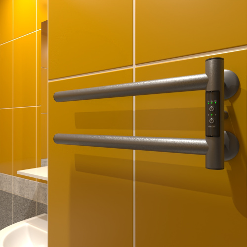 Полотенцесушитель Маргроид Cook Cook-1840-1049-7024R 41х19 электрический графитовый серый - фото 2