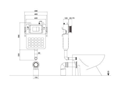 Инсталляция для унитаза Cerutti SPA CR333