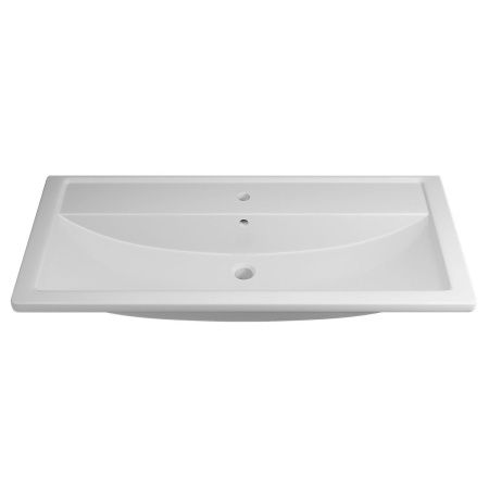 Раковина из искусственного камня Uperwood Foster 291020344 100х50 полувстраиваемая цвет белый