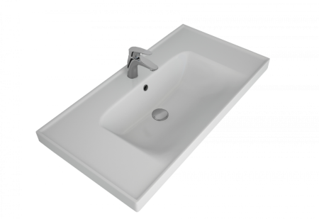 Раковина керамическая Art&Max TECHNO 641617 90х50 подвесная цвет белый