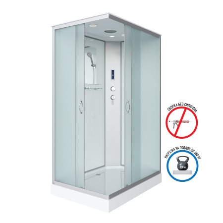 Душевая кабина Niagara Classic 432953QP 120х90 прямоугольная с крышей ориентация универсальная