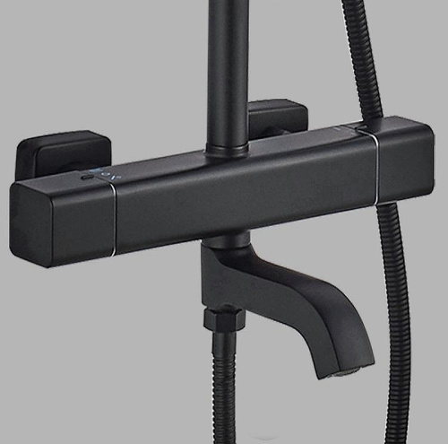 Душевая стойка ALMAes GaLaxy SDI-1801 настенная цвет черный - фото 4 Душевая стойка ALMAes GaLaxy SDI-1801 настенная цвет черный - фото 4