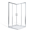 Душевой уголок GOOD DOOR SPIRIT СП00024 90х90 стекло прозрачное профиль хром без поддона