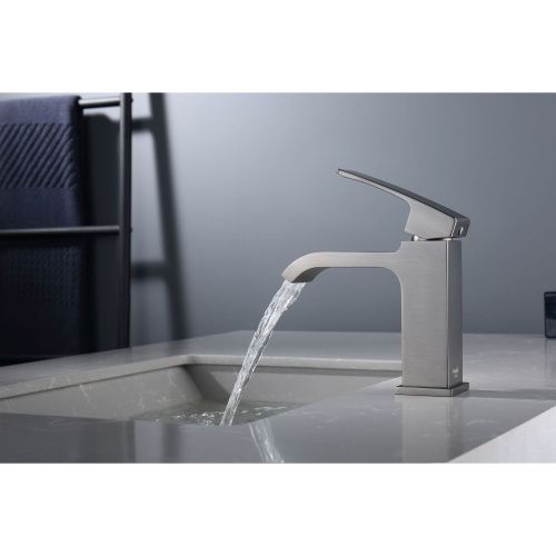 Смеситель Raglo R02 R02.10.09 на раковину серый - фото 4