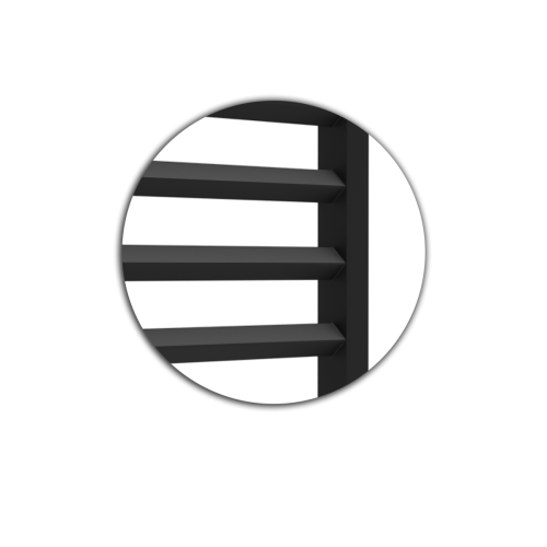 Полотенцесушитель Indigo Attic Romb LСLATCRE100-50BRRt 53х100 электрический черный муар - фото 2