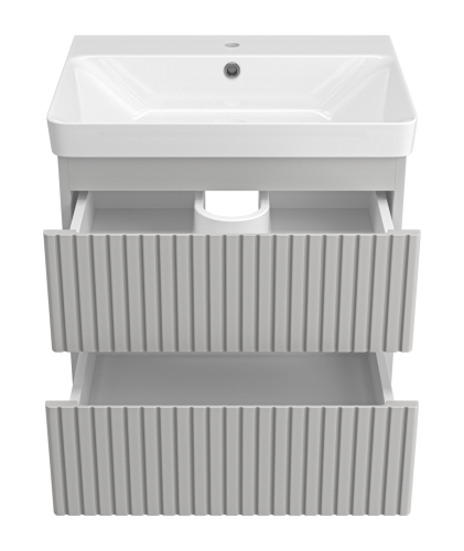 Тумба под раковину Brevita Victory VIC-07060-0302Я 56х45х49 подвесная - фото 3