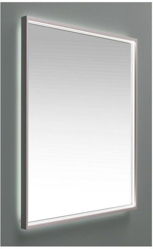 Зеркало в ванную De Aqua Алюминиум AF501600S 60х75 цвет серебро - фото 2