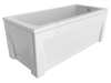 Ванна акриловая Timo RITTA RITTA1570-KT15-SPV1505-FP15H 150х70 пристенная прямоугольная с каркасом
