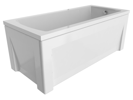 Ванна акриловая Timo RITTA RITTA1570-KT15-SPV1505-FP15H 150х70 пристенная прямоугольная с каркасом