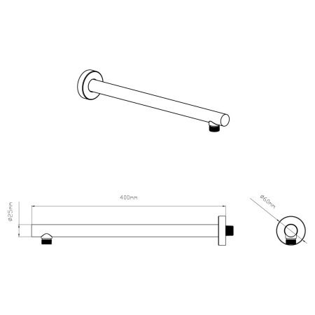 Верхний душ Vincea VSHD-42CCH хром