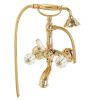 Смеситель для ванны Migliore OLIVIA 19028 настенный белый/золото