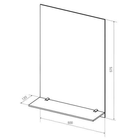 Зеркало 1MarKa Уют У25369 50х60 подвесное
