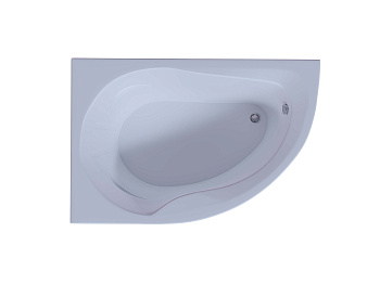 Ванна акриловая Aquatek Вирго VIR150-0000038 150х100 пристенная асимметричная с каркасом без ручек Ванна акриловая Aquatek Вирго VIR150-0000038 150х100 пристенная асимметричная с каркасом без ручек