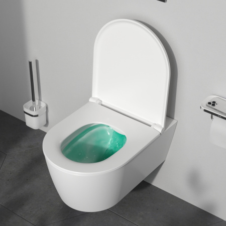 Унитаз подвесной Am.Pm Func C8F1701SC белый с сиденьем микролифт безободковый каскадный смыв